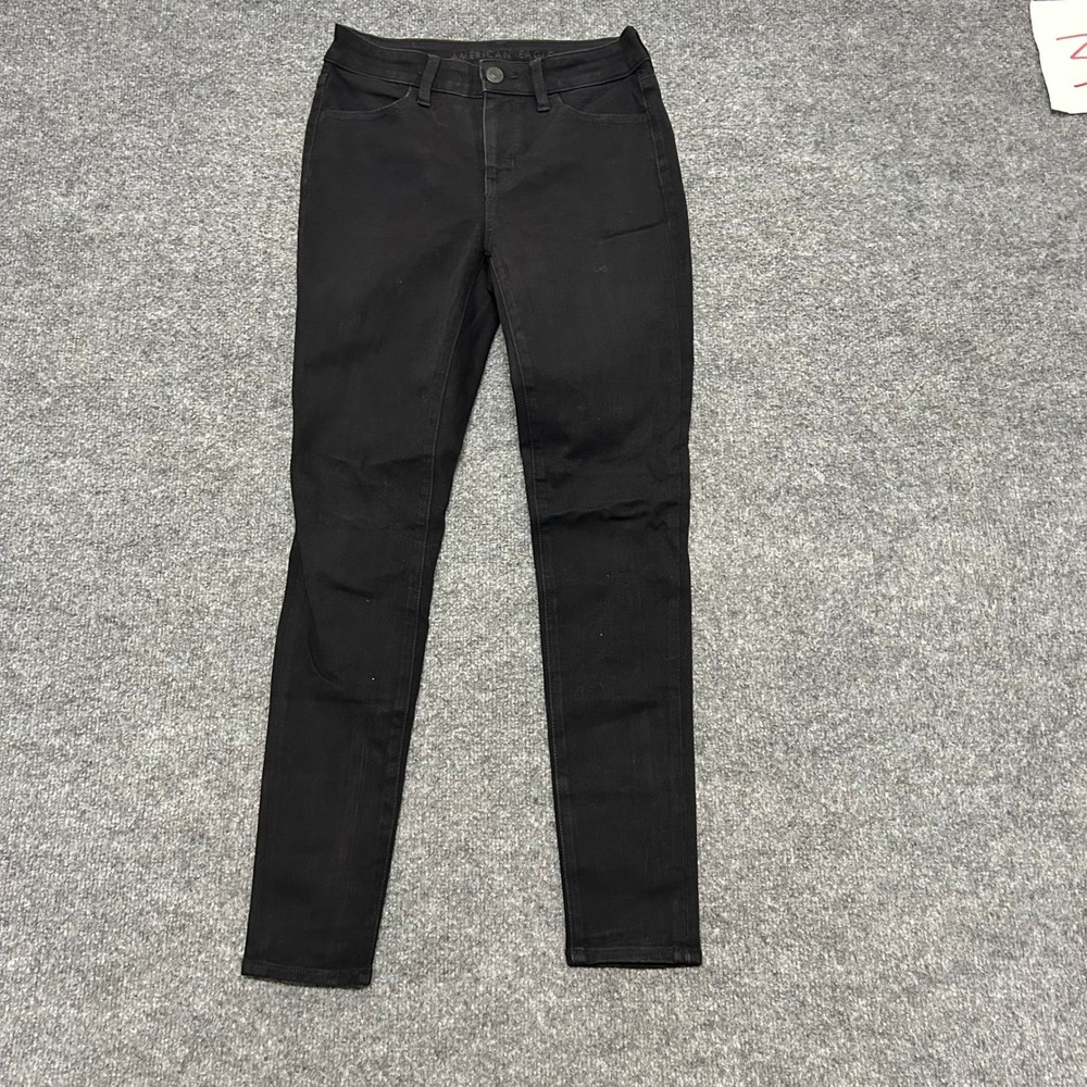 American Eagle Jeans Womens Size 4 Black The Dream Jean High Rise Skinny Regular